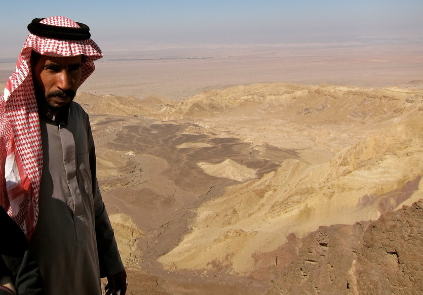 Fotostopp mit unserem Fahrer, Wadi Araba