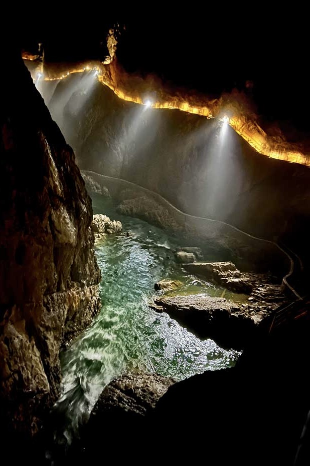 Fluss Reka Canyon Škocjan Höhlen Slowenien
