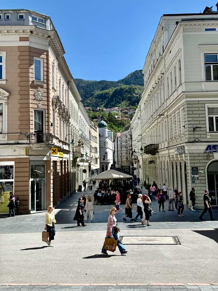 Sarajevo mit Habsburger Stadtteil