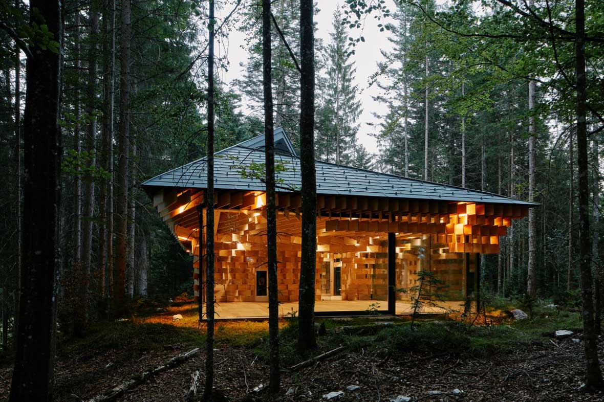 Das Kranzbach Meditation House von Stararchitekt Kengo Kuma