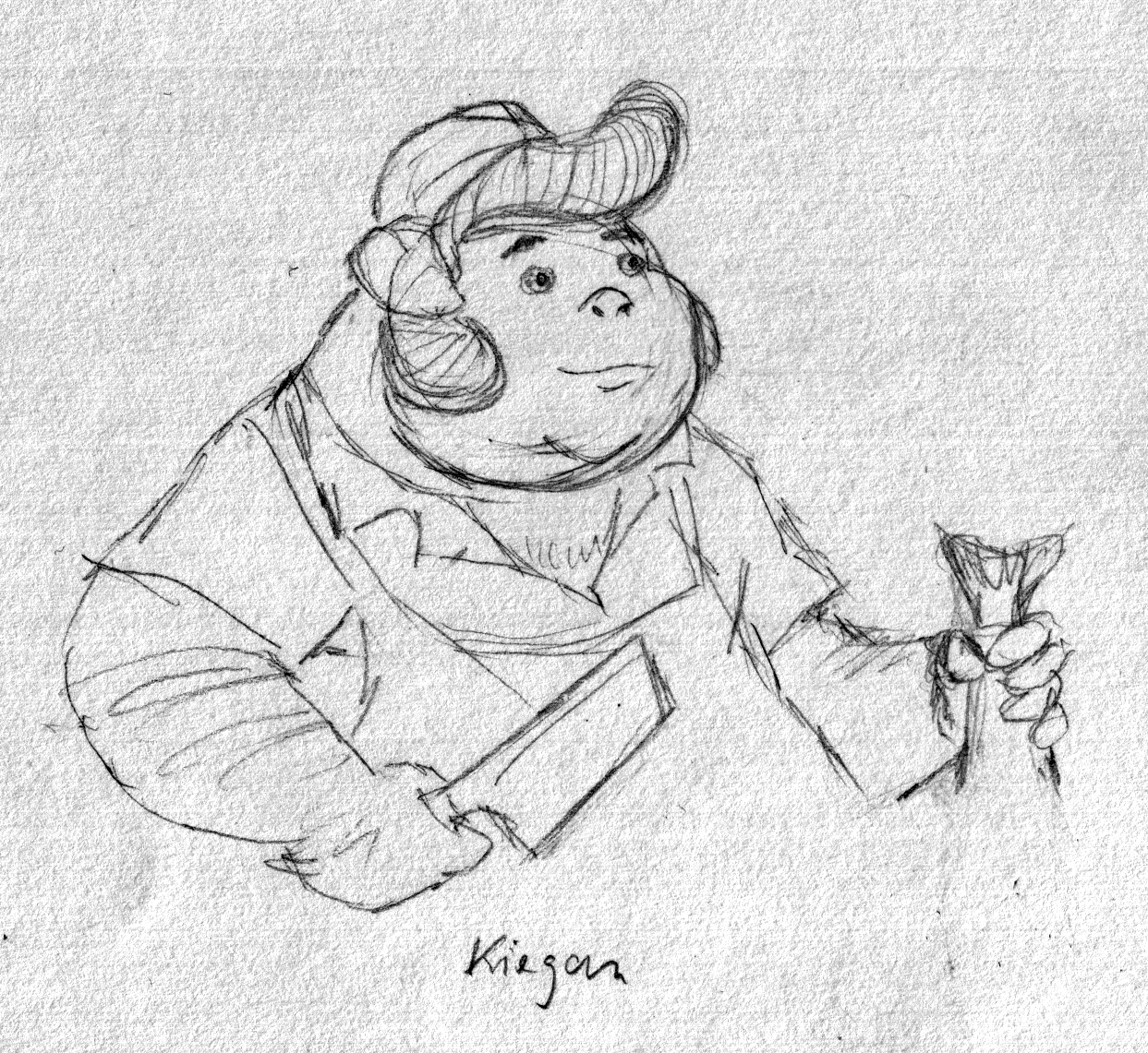 Kiegan beim Kochen
