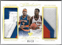 CARMELO ANTHONY & PATRICK EWING / Dual Patches - No. DD-NYK  (#d 5/10)