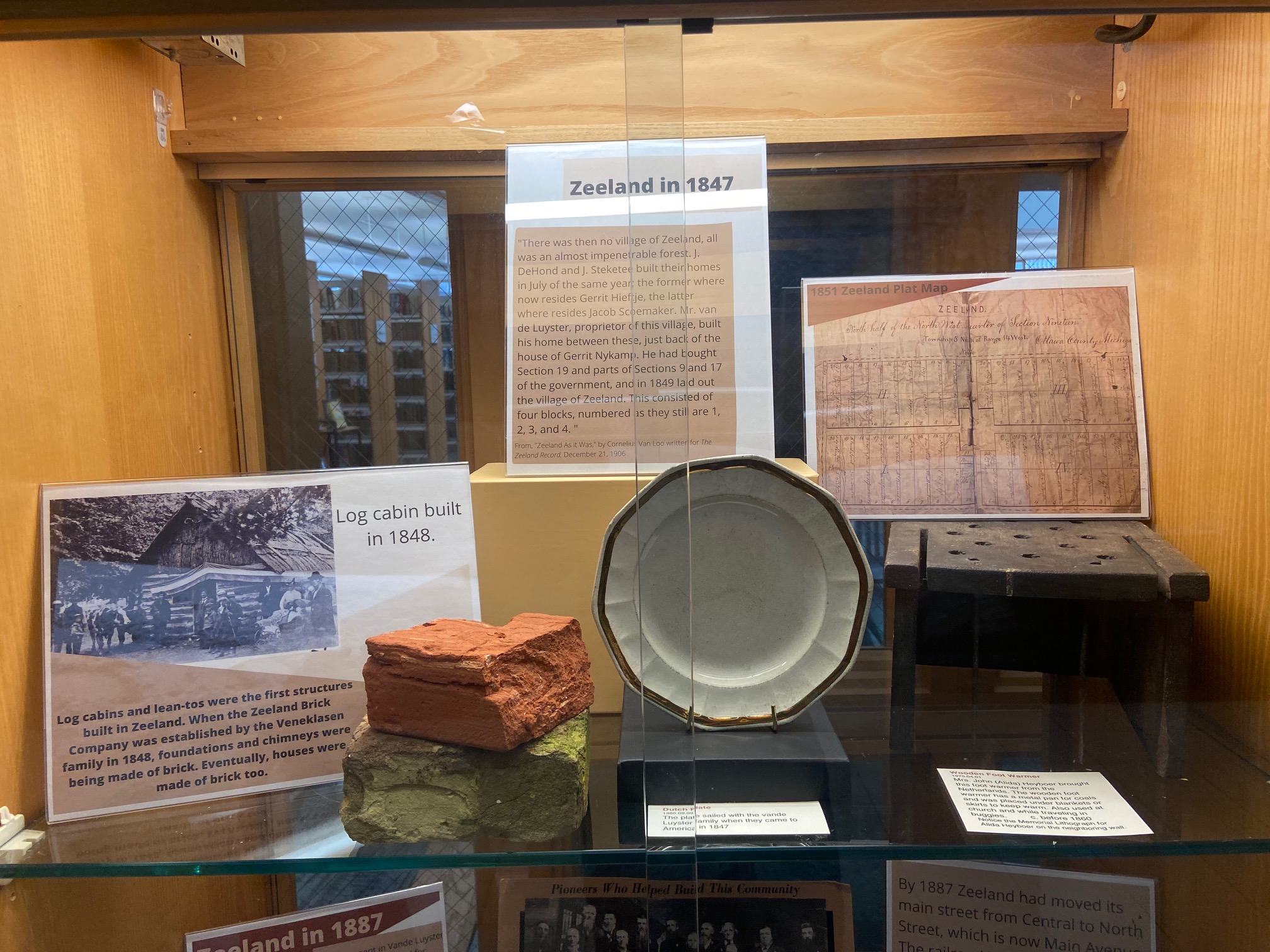 New Exhibit at Howard Miller Library Zeeland Historical Society