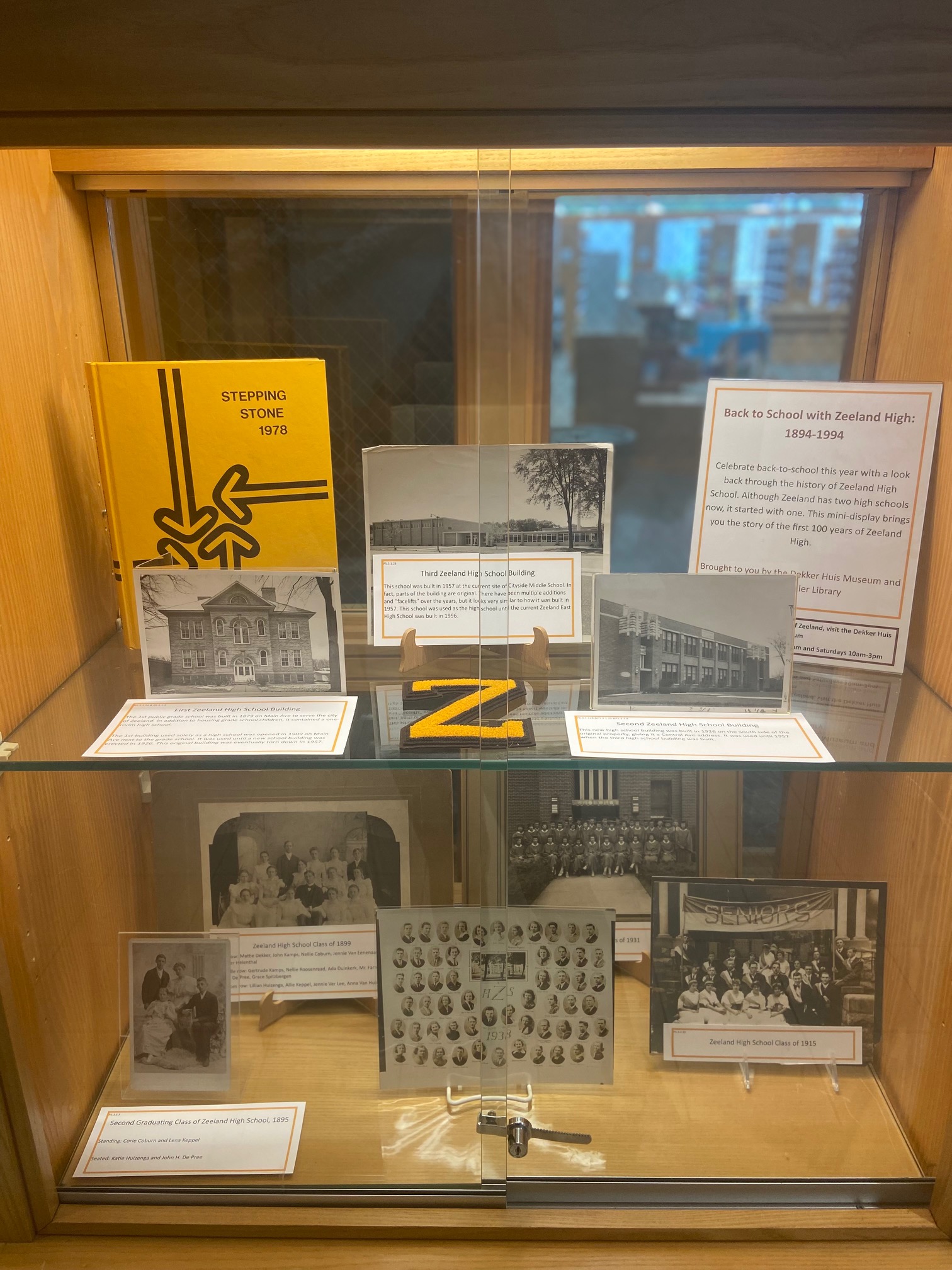 "Back to School with Zeeland High 18941994" Howard Miller Library