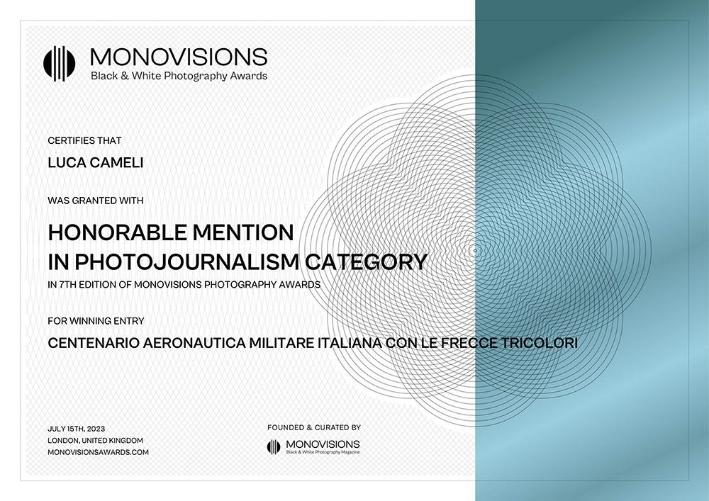 MonoVisions Photography Awards 2023 ~ Centenario Aeronautica Militare Italiana (1923-2023)