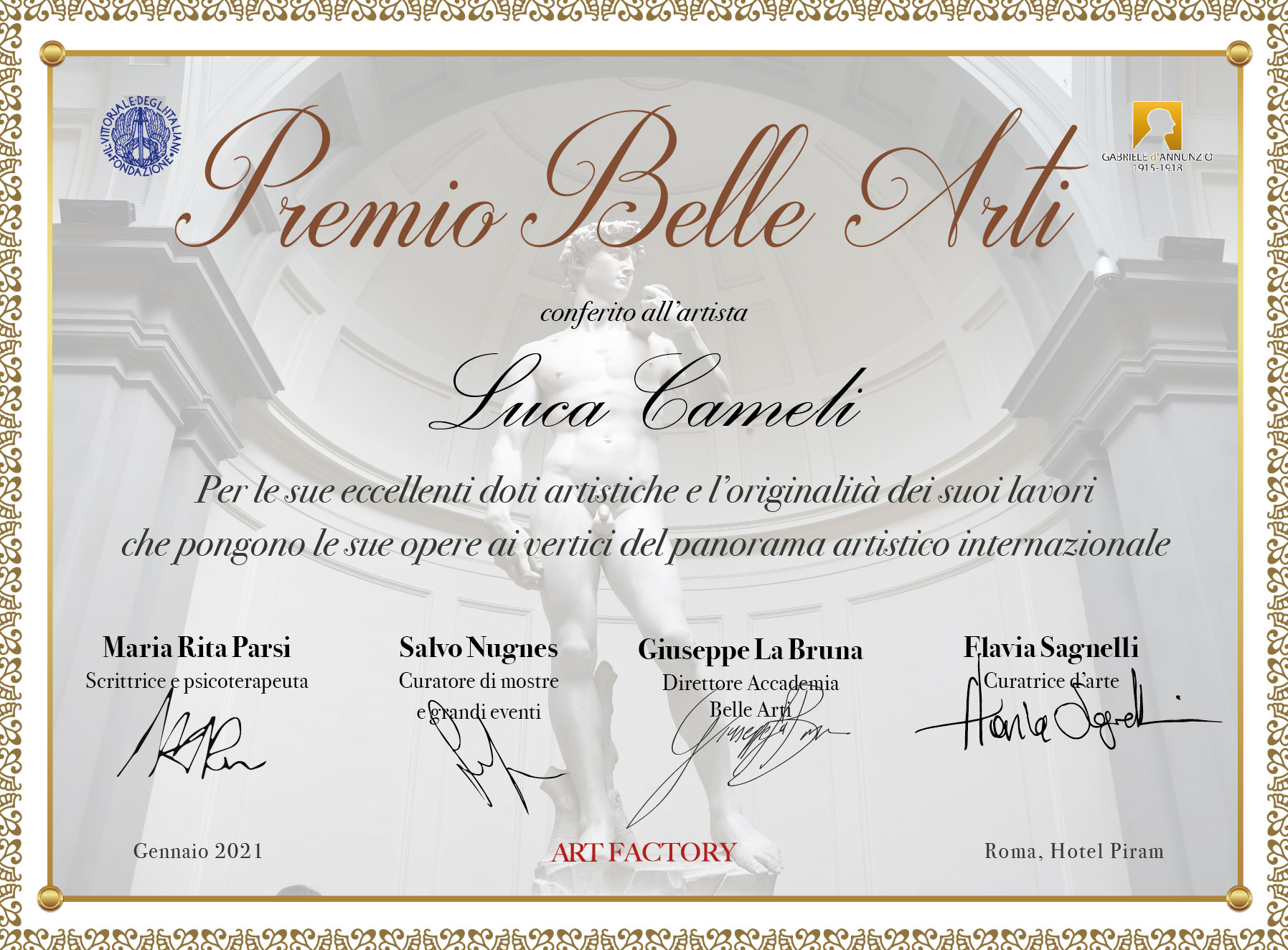 “Premio Belle Arti 2021” - Luca Cameli ~ “Trieste Paint It Black”