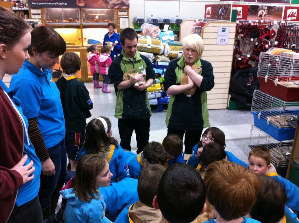 cubs and scouts learn all about taking care of pets