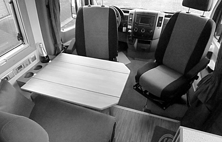 Das Wohnzimmer - Foto von www.cs-reisemobile.de