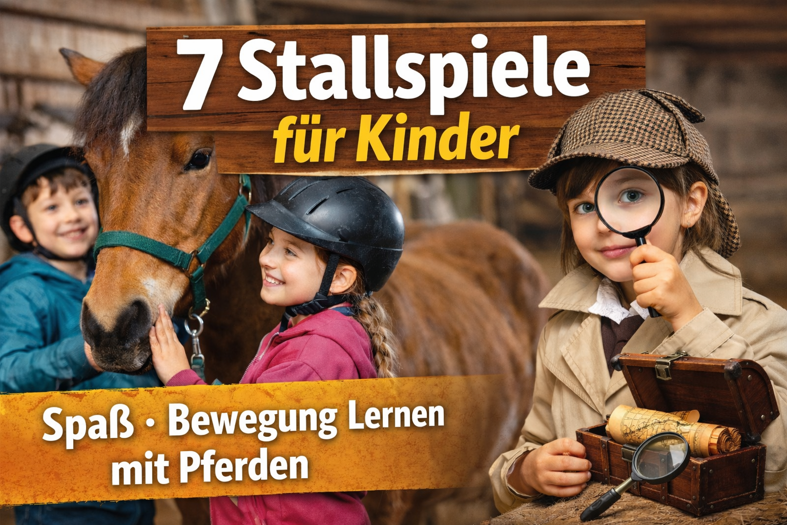 7 Spiele im Stall für Kinder – pädagogische Ideen für Reitpädagogik und Reittherapie