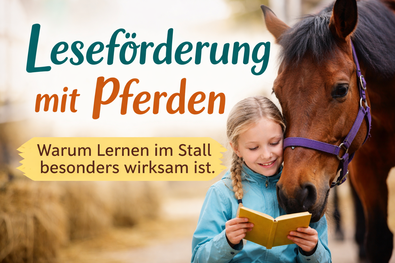 Leseförderung mit Pferden – warum Lernen im Stall besonders wirksam ist