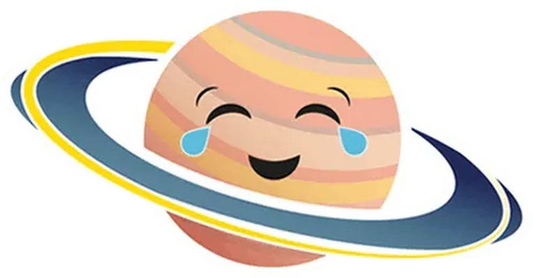 saturne - astre - environnement - smiley émoticône émoji cartoon clipart illustration - artémotic