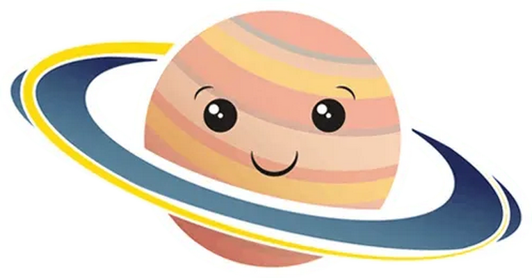 saturne - astre - environnement - smiley émoticône émoji cartoon clipart illustration - artémotic