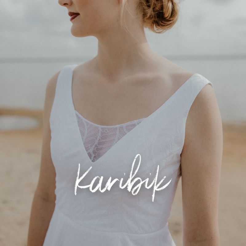KARIBIK - Brautkleid aus SEAQUAL® YARN und deutscher Spitze