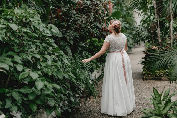 Vintage Brautkleid "Naomi" - elementar Brautkleider in großen Größen - CURVY BRIDE