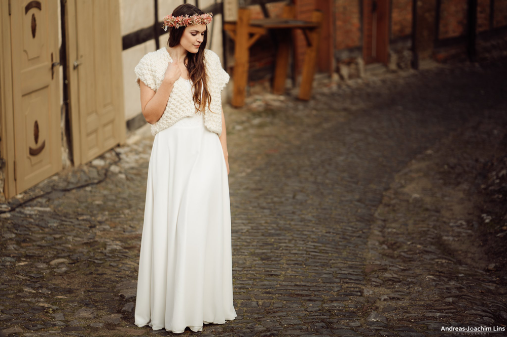 kuschlige Strickweste aus reiner Schurwolle für die Winterhochzeit