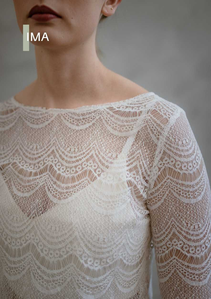 Spitzentop IMA mit Croptop OXALIS - Eco Love Bridal 