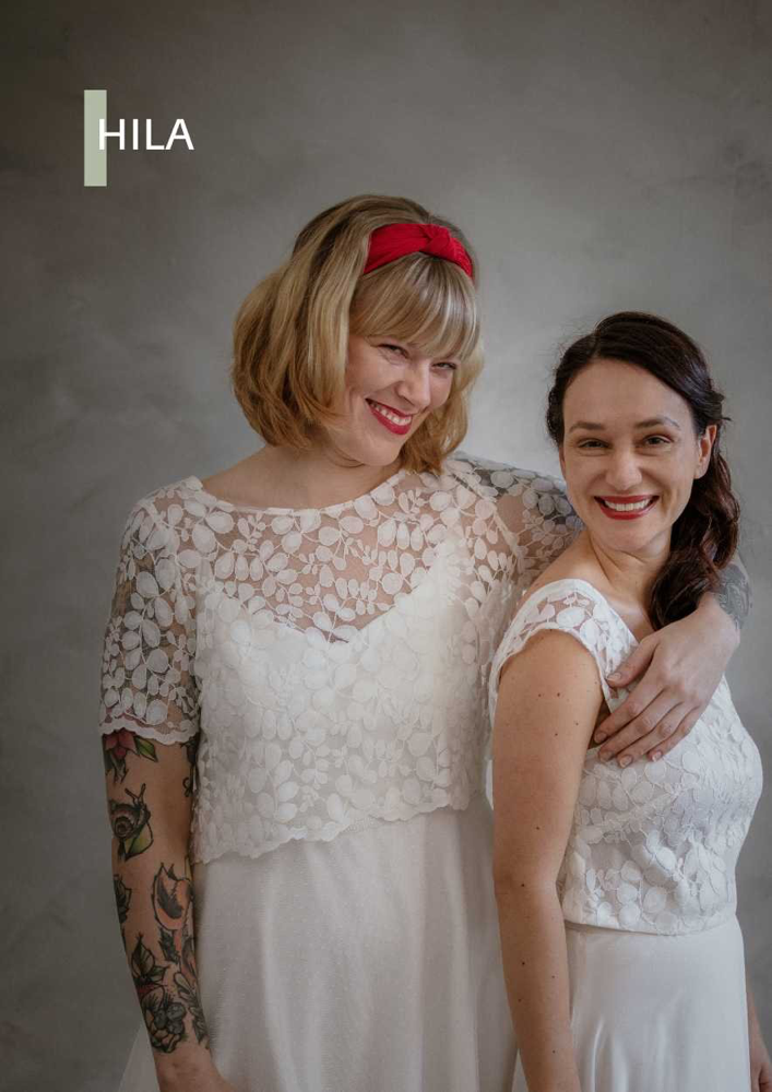 Spitzentop HILA mit Brautkleid KAIA - Eco Love Bridal 