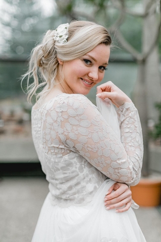 Zweiteiler mit Spitzentop "Sina" - Curvy Bride