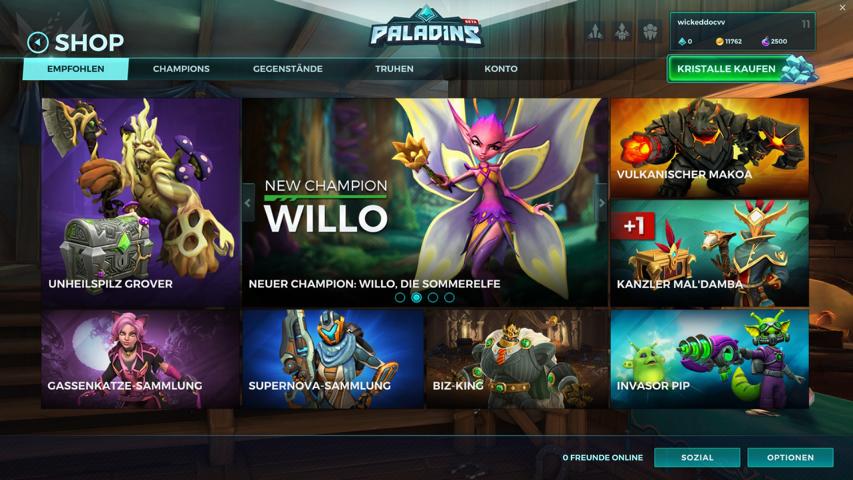 Paladins der Shop