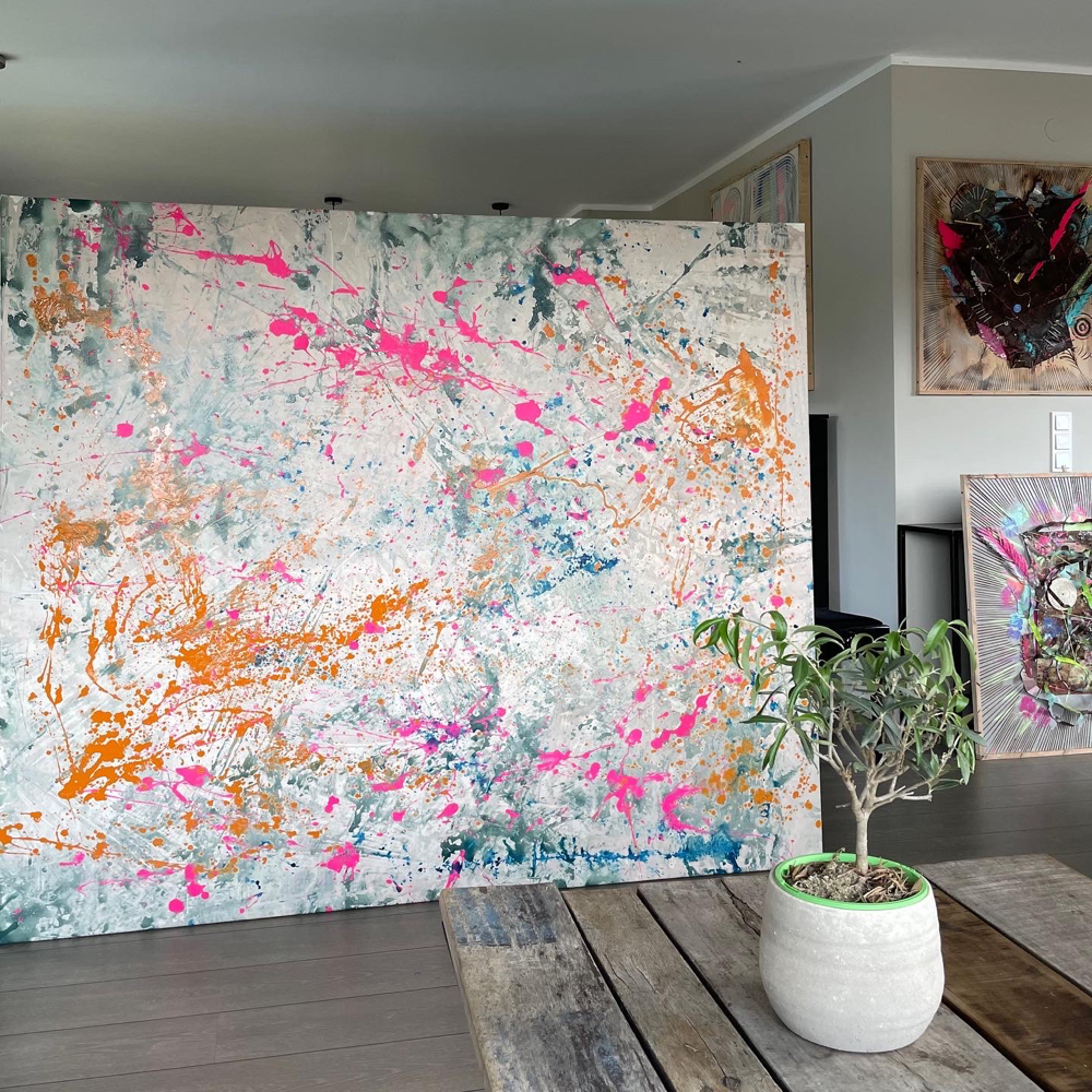 "No easy way out" - Lacke auf Leinwand (190x160cm) 930€