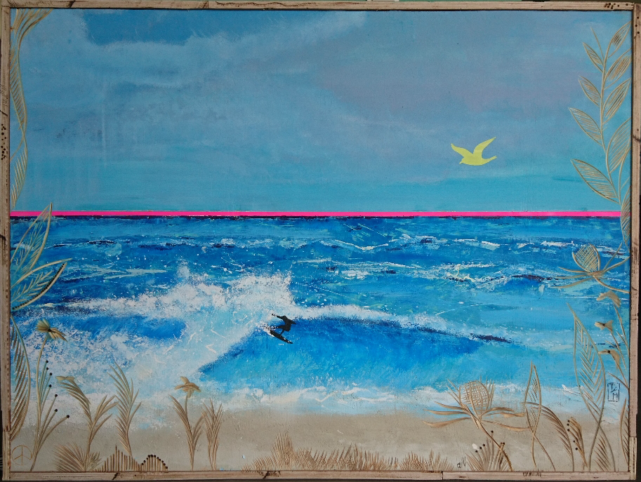 "Freerider" - Acryl auf Sperrholzplatte (114x86) gerahmt 570€ 🔴
