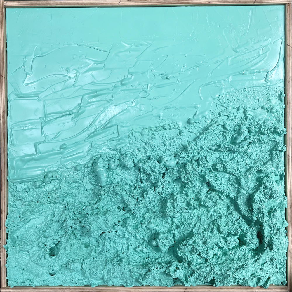 "High Tide" - Meerschaum😉 auf Leinwand (80x80 - gerahmt) 420€