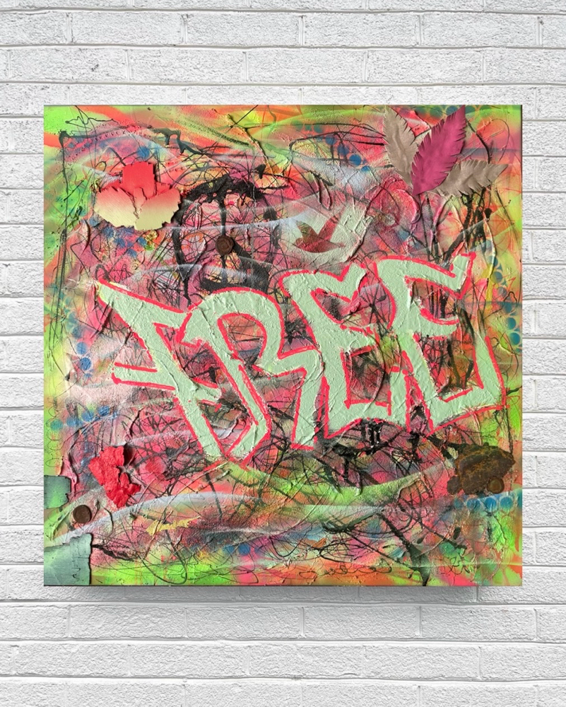 "Free Soul" - Mixed Media auf Leinwand (80x80cm) 450€