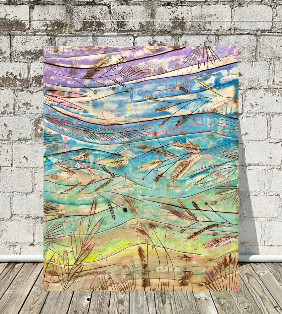 "Seagrass" - Lacke auf Holz (100x80cm) 495€