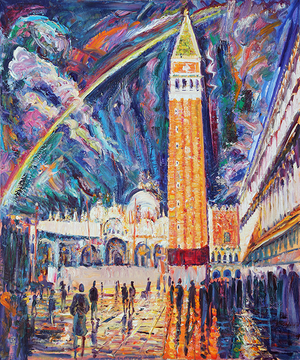 Planet Venice. 2013. Oil on canvas. 120 x 100