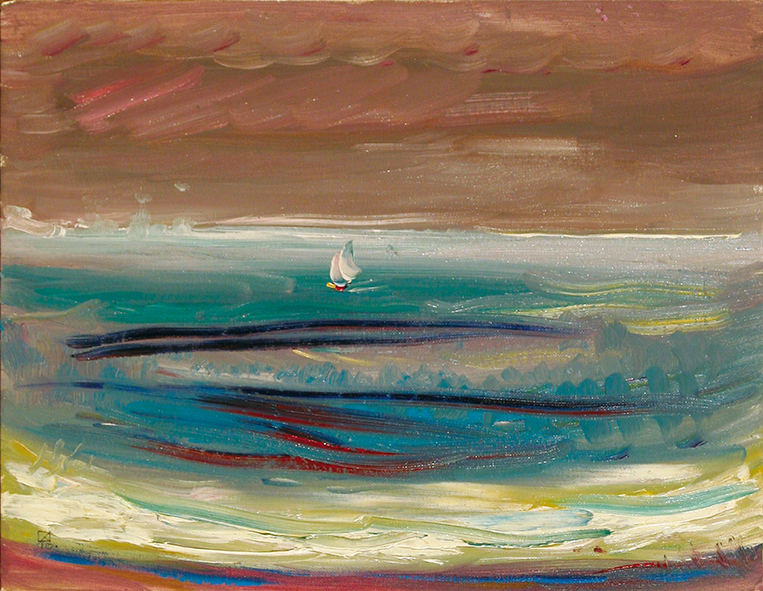 White Schoone. 2010. Oil on canvas, cardboar 35 х 45