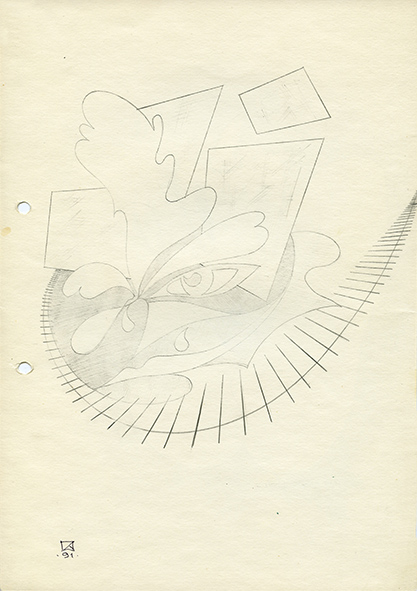 Untitled. 1991. Pencil on paper. 30 х 21