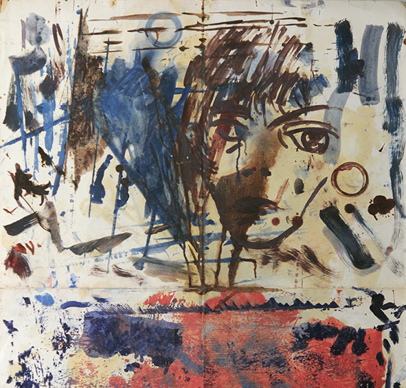 Image (right side). 1993. Watercolor on paper. 85.8 x 60.8