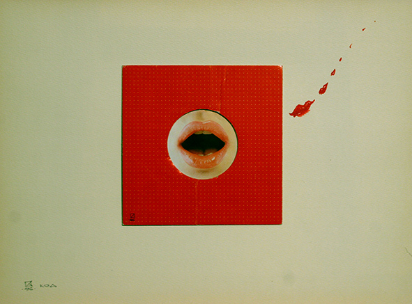 Code. 1996. Collage on paper. 36 х 48