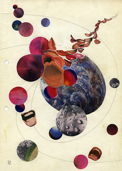 Untitled. 1991. Collage on paper. 30 х 21