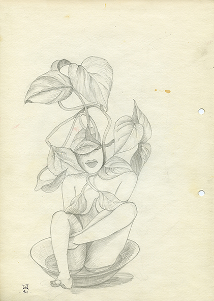 Untitled. 1991. Pencil on paper. 30 х 21