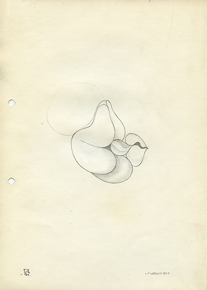  Lips. 1991. Pencil on paper. 30 х 21
