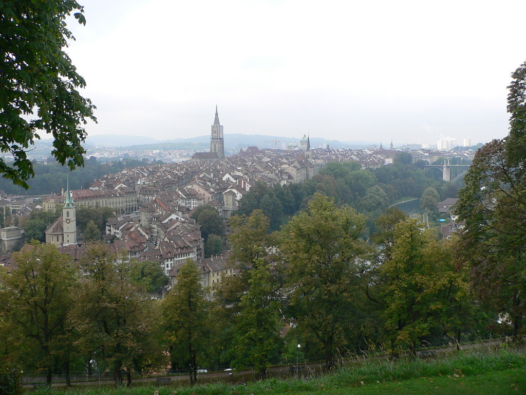 Blick vom Rosengarten auf die idyllische Altstadt