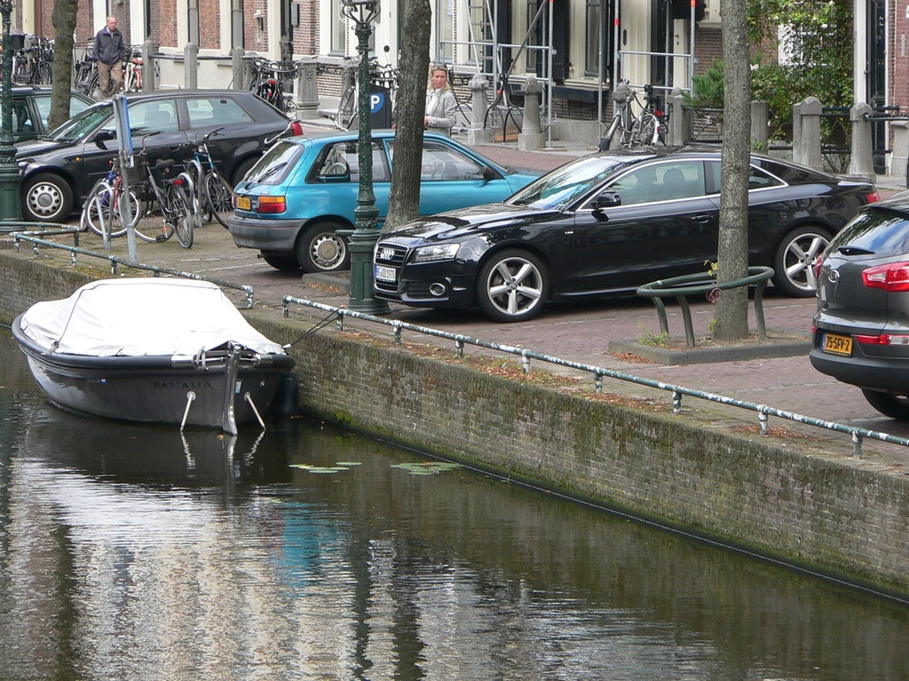Parken vor der Gracht in Leiden