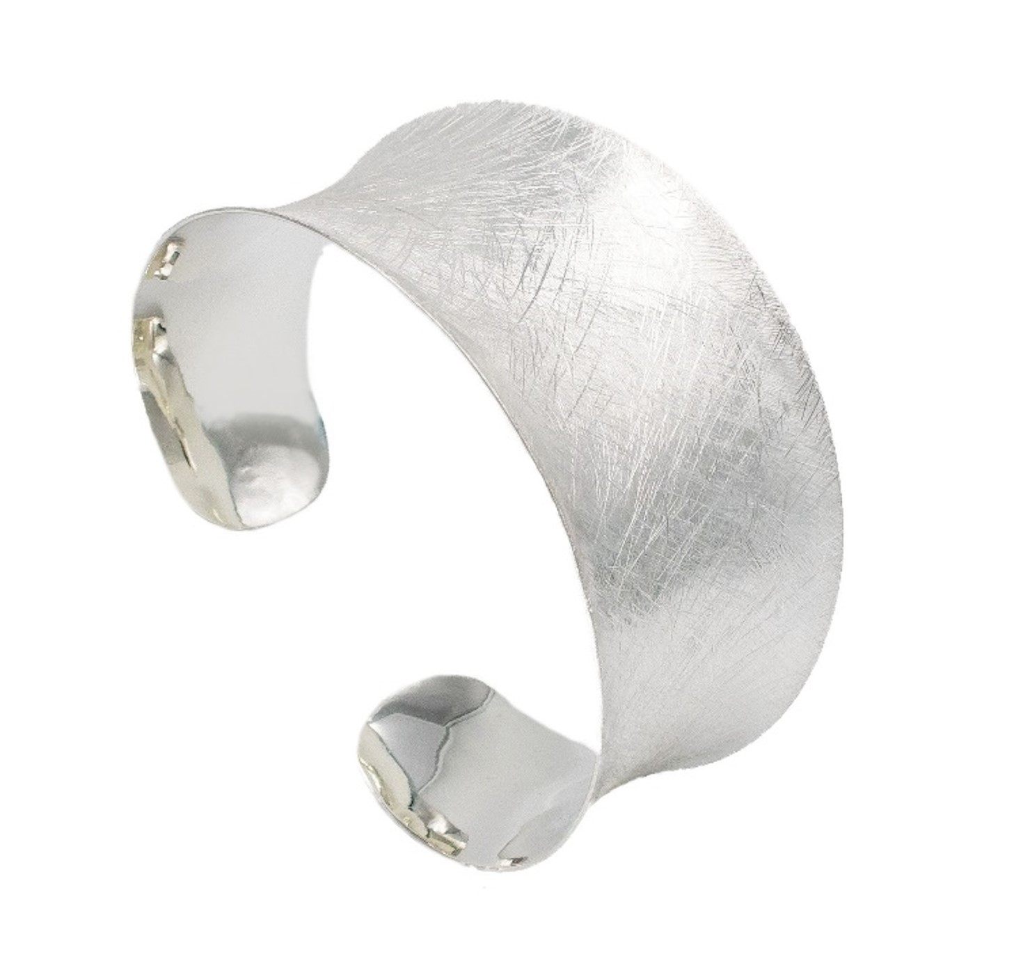 breite Armspange Silber