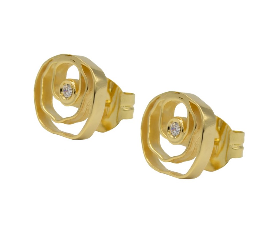 Silberohrstecker vergoldet