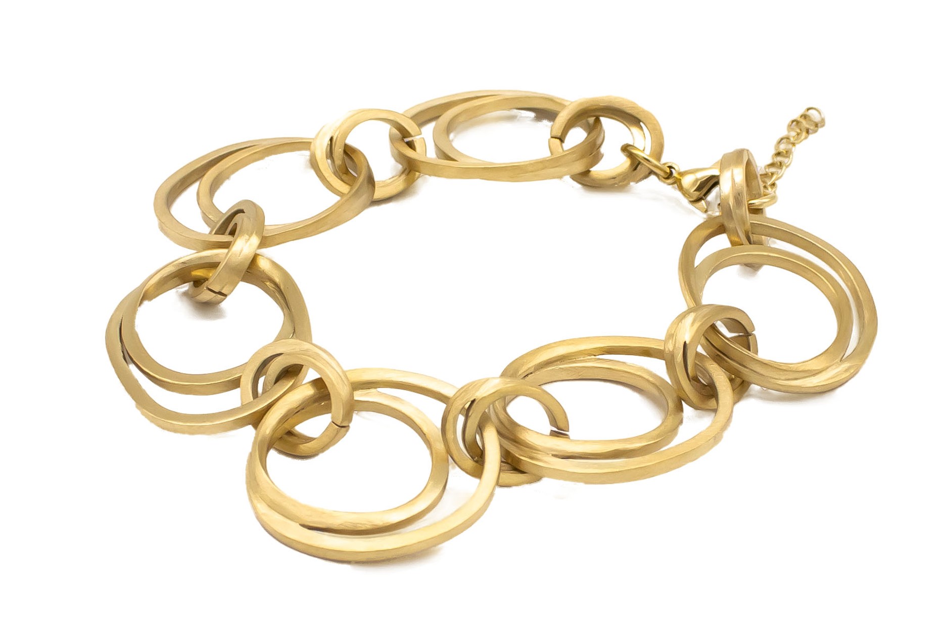 Statementarmband vergoldet Edelstahl