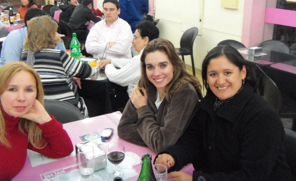 con 1° bailarina del Colon NADIA MUZICA y Romina Santander tras EXPODANZA2012