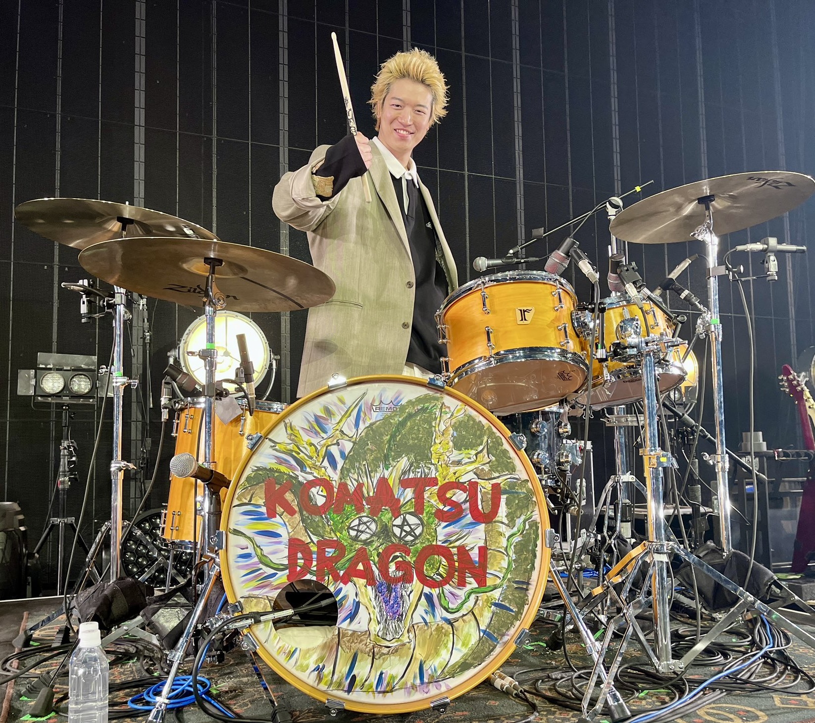 小松謙太 [ハルカミライ] Custom. Maple 8ply / 24"x16" BD , 10"x7.5" , 12"x8" TT , 16"x15" FT