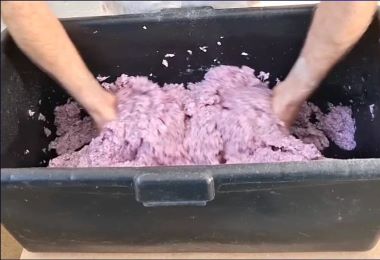 Baumwollputz mischen