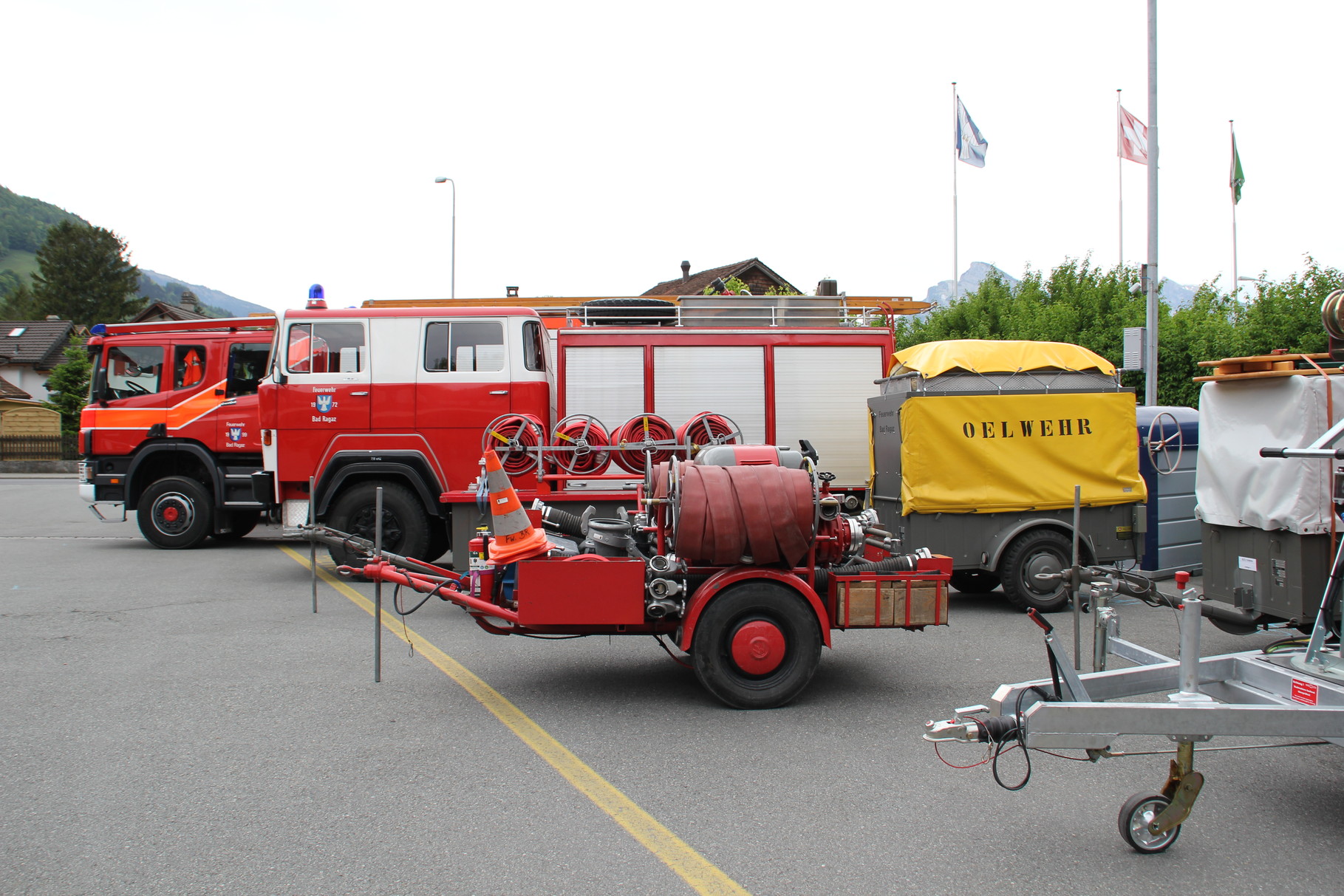 Maschinenpark der Feuerwehr Bad Ragaz
