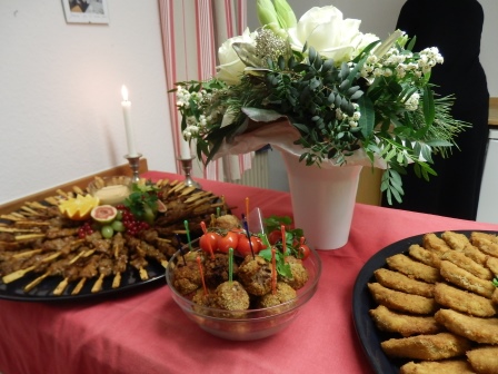 Das Buffet, hergestellt von der Metzgerei Hoffmann aus Meinerzhagen..(Foto:D.Mathes)