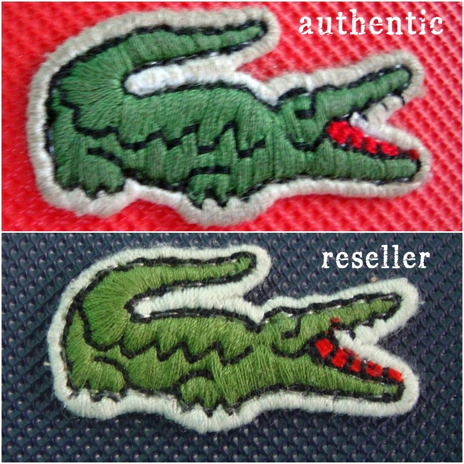 lacoste logo original vs fake