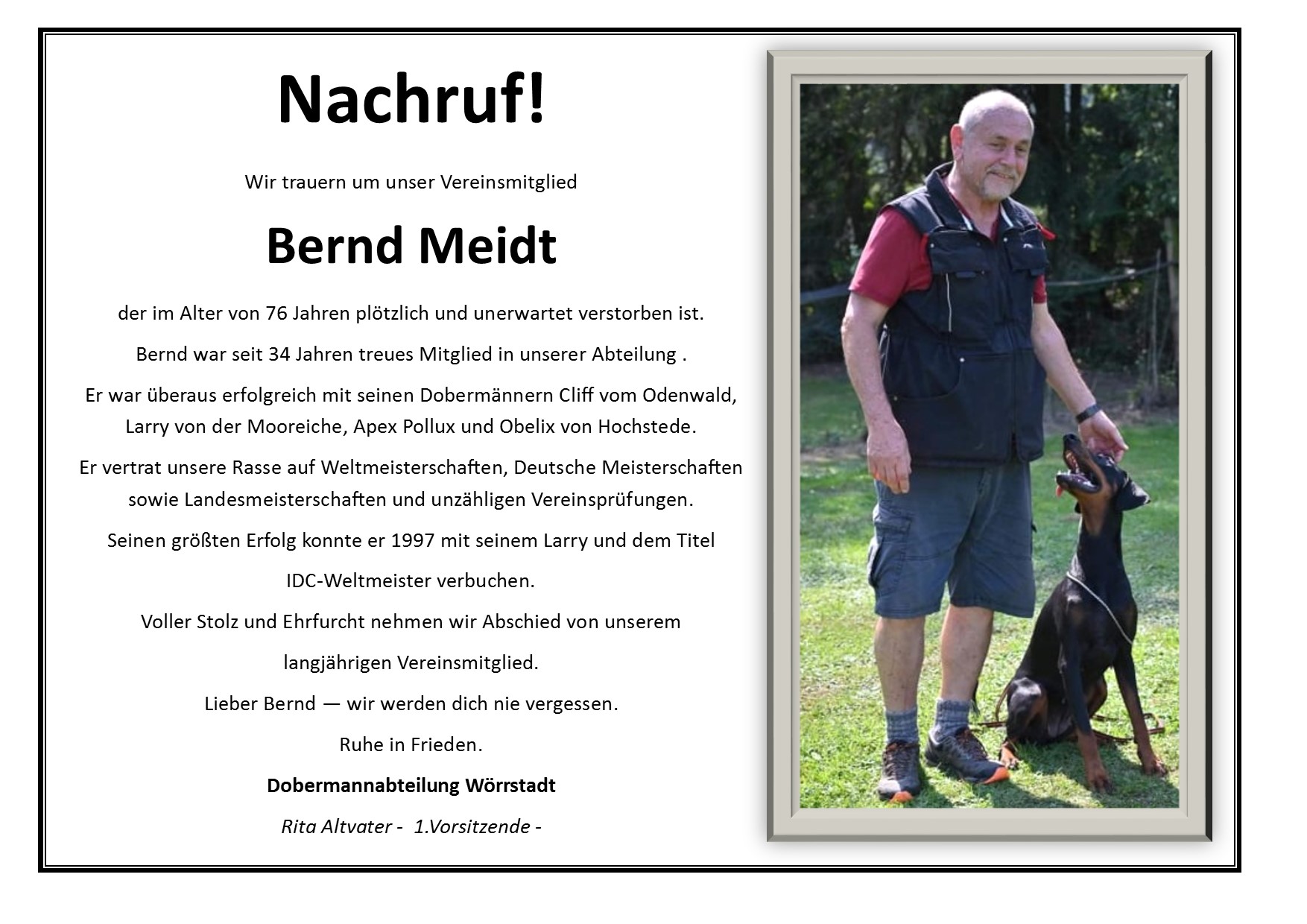 NACHRUF