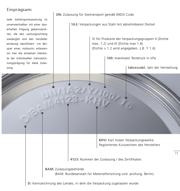 Gefahrgutverpackungen HUBER Packaging
