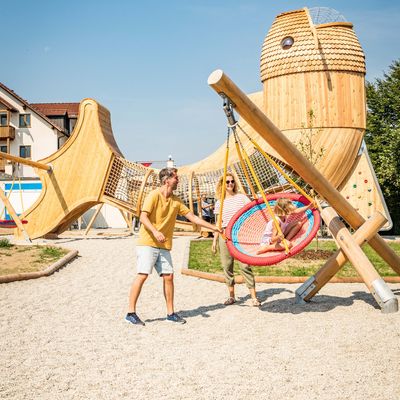 Eixi - Fisch-Erlebnispfad mit Spielplatz am Eixensdorfer Stausee